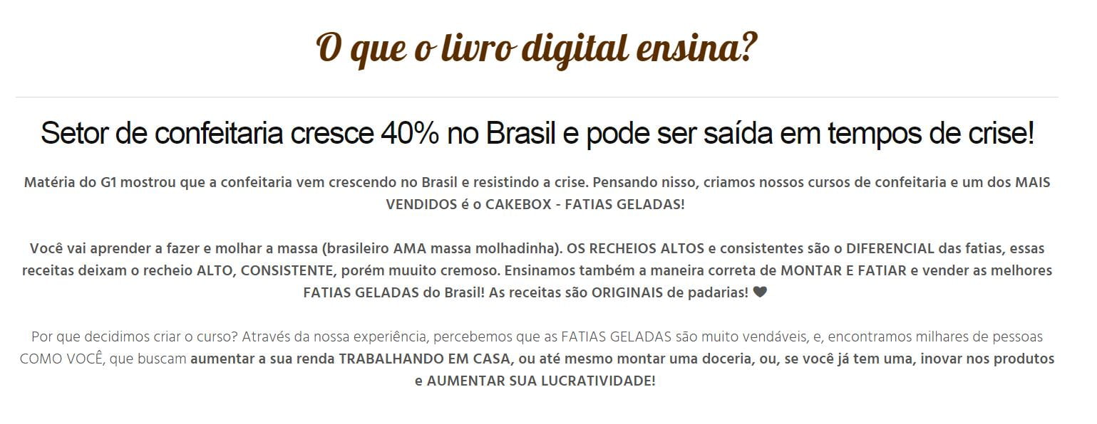 Cakebox Fatias Geladas