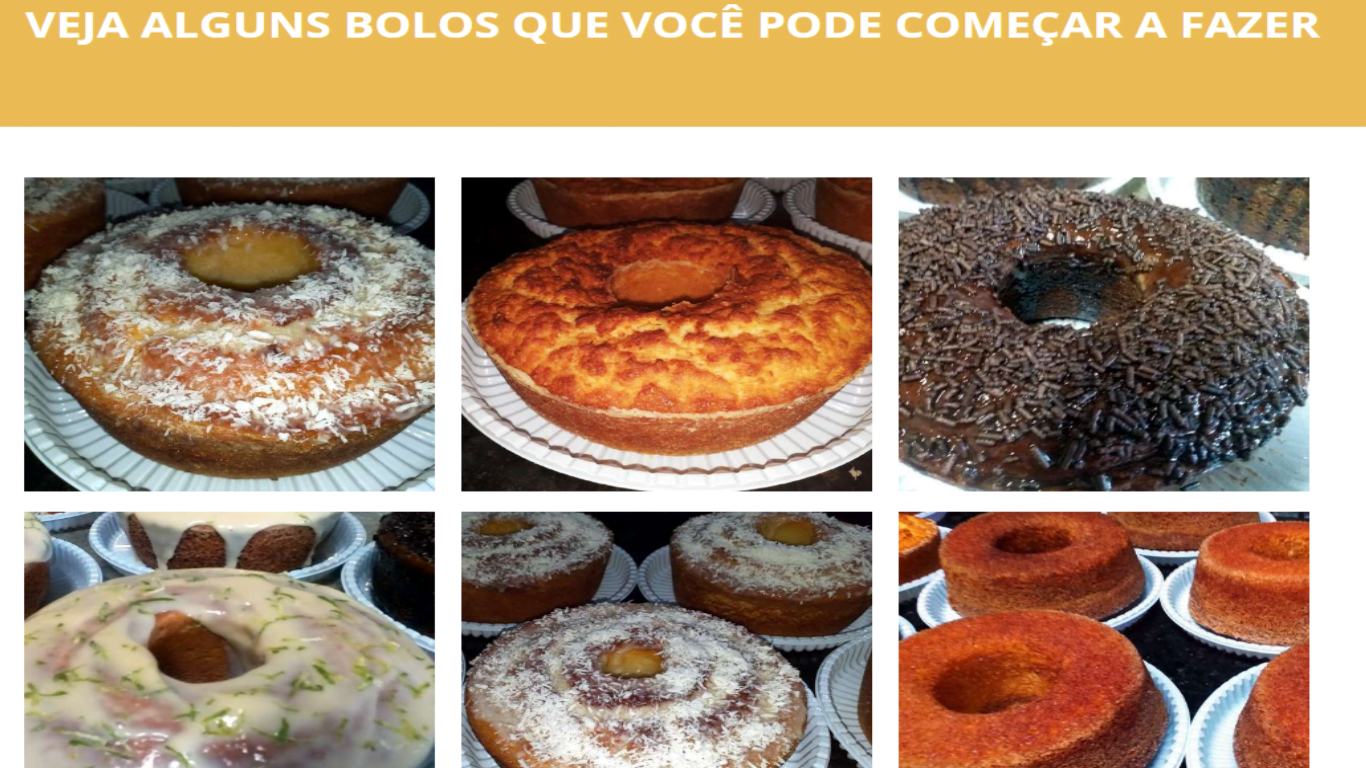 Curso Bolos Caseiros Sem Segredos